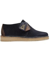 Clarks - Trek "Ink/Hairy Suede" desert boots - Lyst
