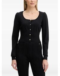 Fracomina - Button-Fastening Knitted Cardigan - Lyst