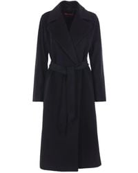 Max Mara - Belted cashmere double-breasted coat - Lyst