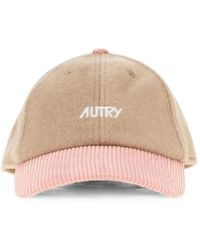 Autry - Logo-Embroidered Corduroy-Brim Baseball Cap - Lyst