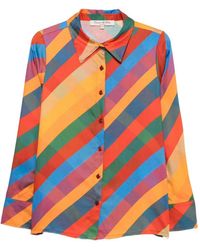 CONNOR & BLAKE - Quinn Diagonal-Stripe Shirt - Lyst