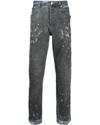 Purple Brand - Paint Splatter Straight-Leg Jeans - Lyst