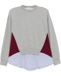 Undercover - Layered Cotton Sweatshirt - Lyst