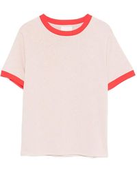 A.P.C. - Raya Contrast-Trim T-Shirt - Lyst