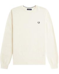Fred Perry - Logo-Embroidered Sweater - Lyst