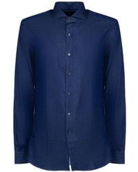 Fay - Denim Overhemd - Lyst