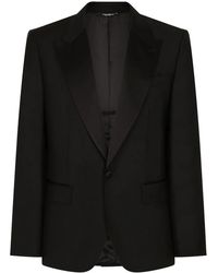 Dolce & Gabbana - Wool Single-Breasted Jacket - Lyst