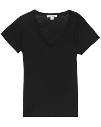 Nili Lotan - Carol V-neck T-shirt - Lyst