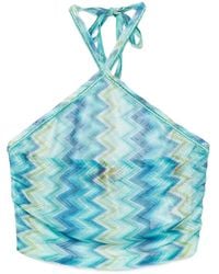Missoni - Top con motivo en zigzag - Lyst