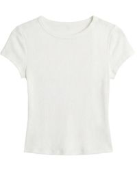 Reformation - Talia Ribbed T-Shirt - Lyst