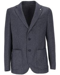 L.B.M. 1911 - Herringbone-Pattern Single-Breasted Blazer - Lyst