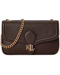 Ralph Lauren - Sac Porté Épaule Bradley À Plaque Logo Et Chaîne - Lyst