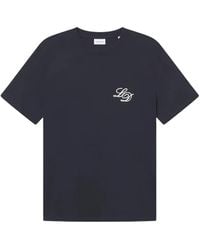 Les Deux - Ld Logo-Embroidered Short-Sleeve T-Shirt - Lyst