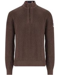 Napapijri - Ribbed-Knit Quarter-Zip Sweater - Lyst