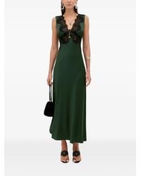 RIXO London - Lysandra Lace-Trim Maxi Dress - Lyst