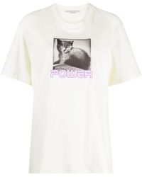 Stella McCartney - Photograph-print Cotton T-shirt - Lyst