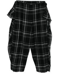 Limi Feu - Checked Flared Trousers - Lyst