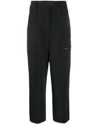 Calvin Klein Gerade Cropped-Hose - Schwarz