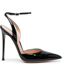 Gianvito Rossi - 130mm Patent Pointed Sandals - Lyst
