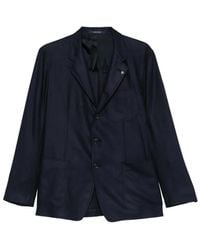 Tagliatore - Notched-Lapel Patch-Pocket Blazer - Lyst