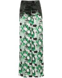 Aviu - Abstract-print Satin Trousers - Lyst