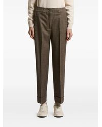 Peserico - Cuffed-Hem Trousers - Lyst