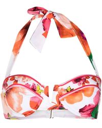 Camilla - Top de bikini con motivo floral - Lyst