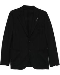 Lardini - Logo-Pin Blazer - Lyst
