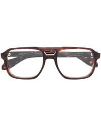 Cutler and Gross - Tortoiseshell-Effect Double-Bridge Glasses - Lyst