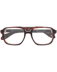 Cutler and Gross - Tortoiseshell-Effect Rectangle-Frame Glasses - Lyst