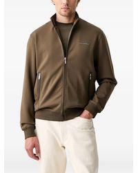 KARL LAGERFELD - Sudadera Con Placa Del Logo Y Cremallera - Lyst
