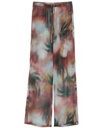 Patrizia Pepe - Pantalon À Fleurs À Lien De Resserrage - Lyst