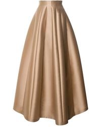 Alberta Ferretti - Robe En Satin À Coupe Longue - Lyst