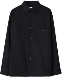 Lemaire - Katoenen Twill Overhem Met Twee Zakken - Lyst