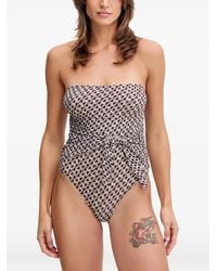 Melissa Odabash - Munich Chain-Print Tied Swimsuit - Lyst