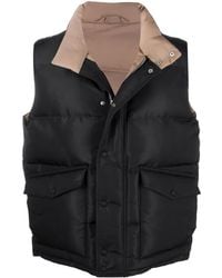 McQueen - High Neck Graffiti Logo Print Down Vest - Lyst