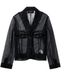 Simone Rocha - Crystal-Embellished Shirt - Lyst