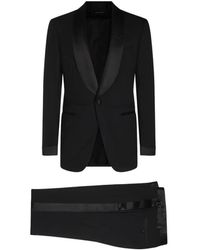 Tom Ford - Satin-Trim Wool Suit - Lyst