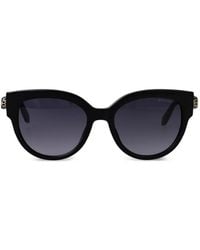 ブルガリ サングラス BV6166B ブラック Bvlgari Grey Gradient Cat Eye Ladies Sunglasses BV6166B 20148G 60