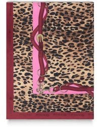 Pinko - Leopard-Print Scarf - Lyst
