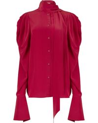 Nina Ricci - Pussy-Bow Shirt - Lyst