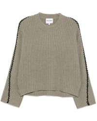Kujten - Ribbed Whipstitch-Trim Sweater - Lyst