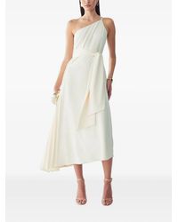 Willa - Gloss One-Shoulder Pleated Midi Dress - Lyst