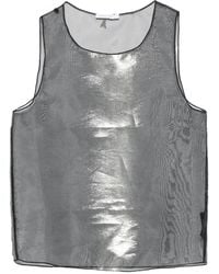 Patrizia Pepe - Metallic Organza Top - Lyst
