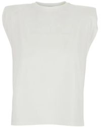 AG Jeans - Shoulder Detail T-Shirt - Lyst