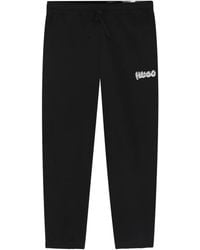 HUGO - Logo-Embroidered Sweatpants - Lyst