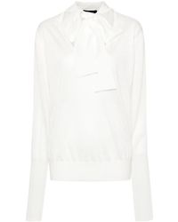 Fabiana Filippi - Relaxed Fit Knitwear With Deep V-Neck - Lyst