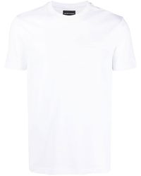 Emporio Armani - T-shirt en coton à manches courtes - Lyst