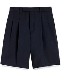 Jil Sander - Double-Layer Wool Shorts - Lyst
