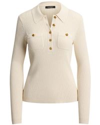 Ralph Lauren - Rib-Knit Long-Sleeve Sweater - Lyst